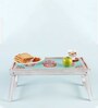 Peaceful Palms Portable Breakfast Table in Ivory Colour