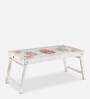 Peaceful Palms Portable Breakfast Table in Ivory Colour