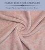 Peach & Blue Cotton Solid  500 GSM Bath Towels Pack of 2
