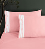Peach 100% Cotton 5 Pieces Bedding Set Vivid Embroidery Collection