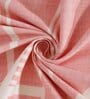 Peach Abstract 144 TC Cotton King Bed Sheet with 2 Pillow Cover