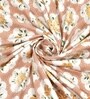 Peach Abstract 220 Tc Cotton Super King Bedsheet With 2 Pillow Covers