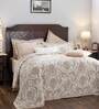 Peach Abstract 400 TC Cotton (Set of 9) Double Bed Bedding Sets