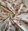 Peach Abstract 400 TC Cotton Queen Size Bedsheet with 2 Pillow covers Essential Series Collection