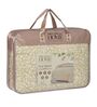 Peach and Brown Polyester Solid 200 GSM Double Bed Comforter