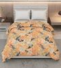 Peach and Grey 100% COTTON Solid 150 GSM King Bed Comforter