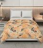 Peach and Grey 100% COTTON Solid 150 GSM King Bed Comforter