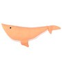 Peach Cotton Fish Shaped Cushion