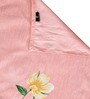 Peach Blended Cotton Floral 72x52 Inches Table linen
