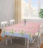 Peach Blended Cotton Floral 72x52 Inches Table linen