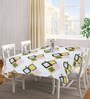 Peach Blended Cotton Geometric 72x52 Inches Table linen