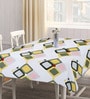 Peach Blended Cotton Geometric 72x52 Inches Table linen