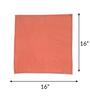 Peach Cotton  (16x 16 )Inch Table Napkins (Set of 6)
