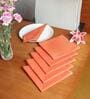 Peach Cotton  (16x 16 )Inch Table Napkins (Set of 6)