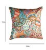 Peach Traditional Cotton 16 x 16 Inches Cushion Cover