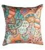 Peach Traditional Cotton 16 x 16 Inches Cushion Cover