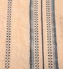 Beige Patterned 370 GSM Cotton Bath Towel