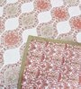Peach Cotton Abstract 144 TC Single Dohar
