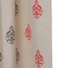 Peach Abstract Cotton 8 Ft Blackout Rod Pocket Door Curtain