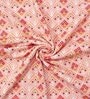 Peach Cotton Geometrical 144 TC Single Bed Dohar