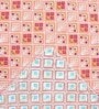 Peach Cotton Geometrical 144 TC Single Bed Dohar