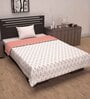 Peach Cotton Patterned 120 GSM Single Bed Dohar