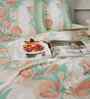 Peach Cotton Polyester Fruit Print 115 GSM Double Bed Quilt