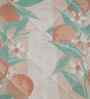 Peach Cotton Polyester Fruit Print 115 GSM Double Bed Quilt