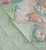 Peach Cotton Polyester Fruit Print 115 GSM Double Bed Quilt