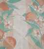 Peach Cotton Polyester Fruit Print 115 GSM Single Bed Quilt