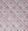 Peach Cotton Polyester Geometric Print 110 GSM Double Bed Quilt