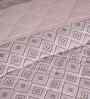 Peach Cotton Polyester Geometric Print 110 GSM Single Bed Quilt