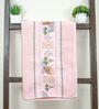 Peach Cotton Printed  460 GSM Bath Towel (1Pc)