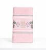 Peach Cotton Printed  460 GSM Bath Towel (1Pc)