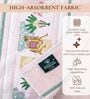 Peach Cotton Printed  460 GSM Bath Towel (1Pc)