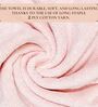 Peach Cotton Printed  460 GSM Hand Towels Pack of 2