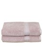 Peach Cotton Solid  500 GSM Bath Towels Pack of 2