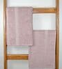 Peach Cotton Solid  500 GSM Bath Towels Pack of 2