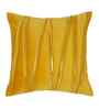 Mustard Cotton Textured 16X16 Inches Cushion Covers (Pack of 2)