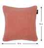 Peach Cotton Solid 16X16 Inches Cushion Covers (Pack of 5)