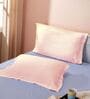 Peach Cotton Solid 210TC Plain Set of 2 Pillow Covers