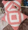Peach Woven Cotton 16 x 16 Inches Cushion Covers (Set of 2)