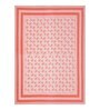 Peach Floral 144 TC Cotton King Bedsheet and 2 Pillow Cover