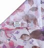Peach Floral 144 TC Cotton Queen Bedsheet with 2 Pillow Covers