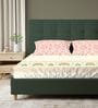 Peach Floral 200 TC Cotton King Sized Bedsheet with 2 Pillow Covers