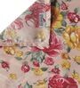 Peach Floral 210 TC Poly Cotton (Set of 6) Diwan Sets