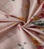 Peach Floral 210 TC Poly Cotton (Set of 6) Diwan Sets