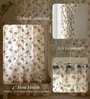 Peach Cotton Floral 8 Ft Eyelet Door Curtains (Set Of 2)