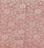 Peach Floral 300 TC Woollen Fitted Double Bedsheet with 2 Pillow Covers