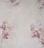 Peach Floral Print 300 TC Cotton Double Bed Fitted Sheet with 2 Pillow Case Sensory Bloom Collection